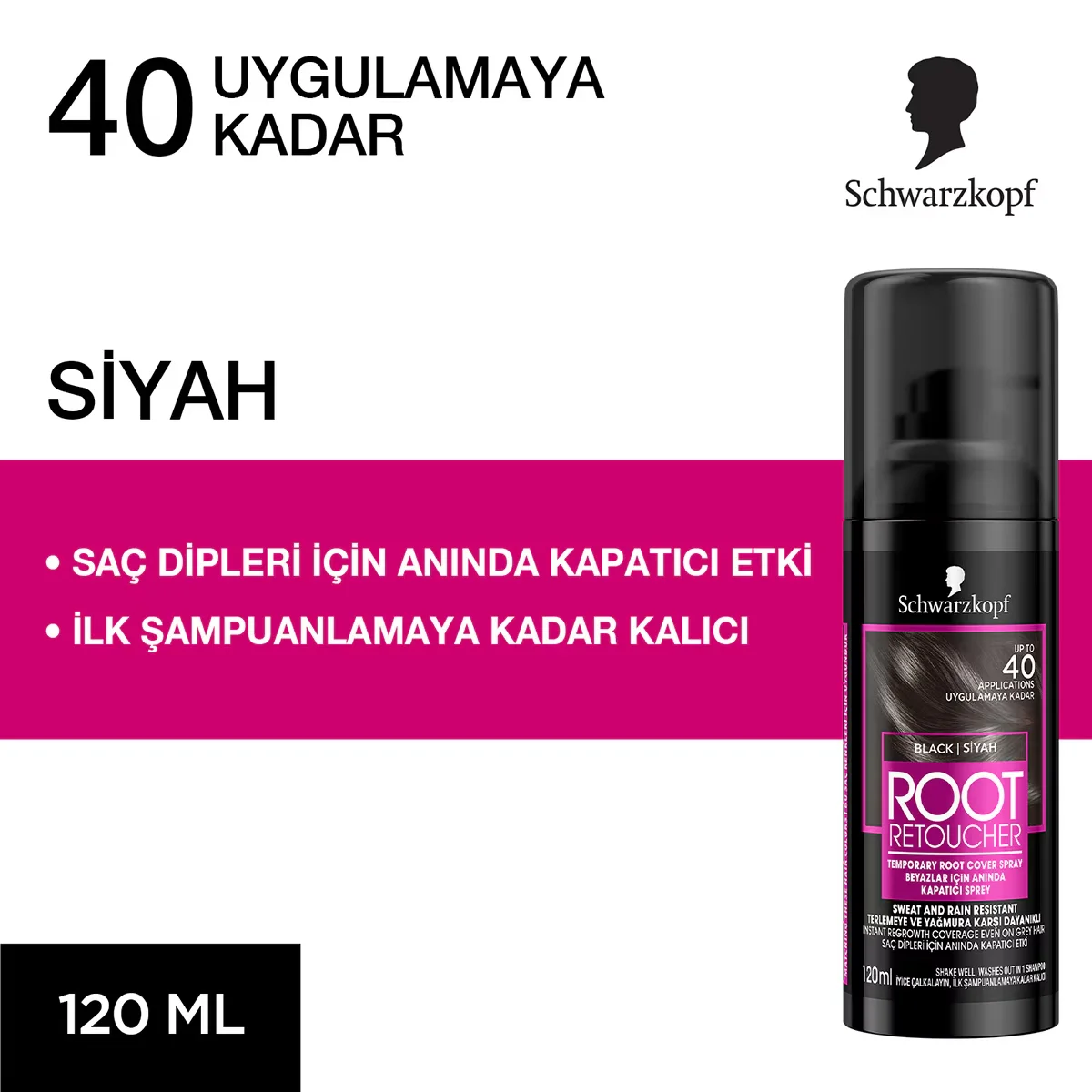 Schwarzkopf Wurzel Retoucher Spray - Sofort Weiß Concealer 100ml