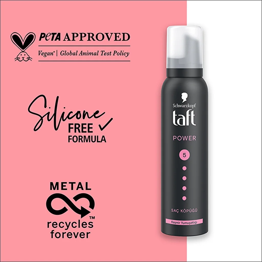 Taft Power Cashmere Hair Mousse 150 ml