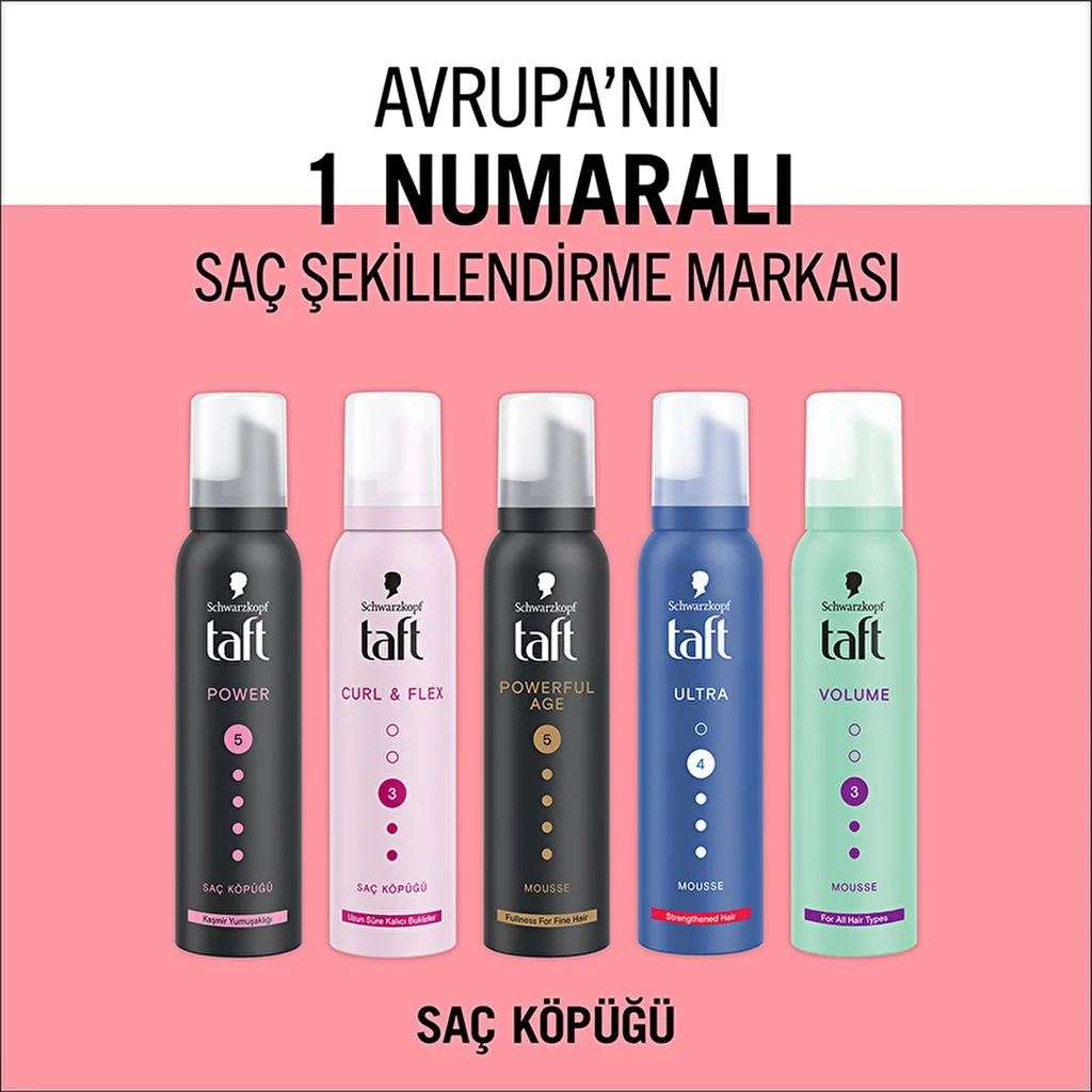 Taft Power Cashmere Hair Mousse 150 ml