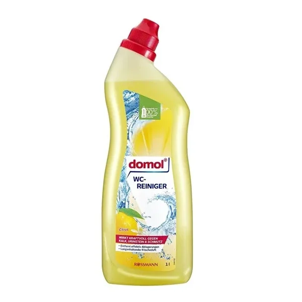 Domol Toilet Cleaner Gel 1000ml - Powerful Citrus Formula