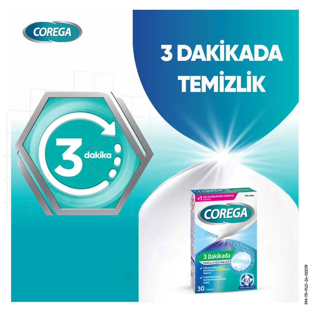 Corega Denture Cleaner Tablet (30 tablets)