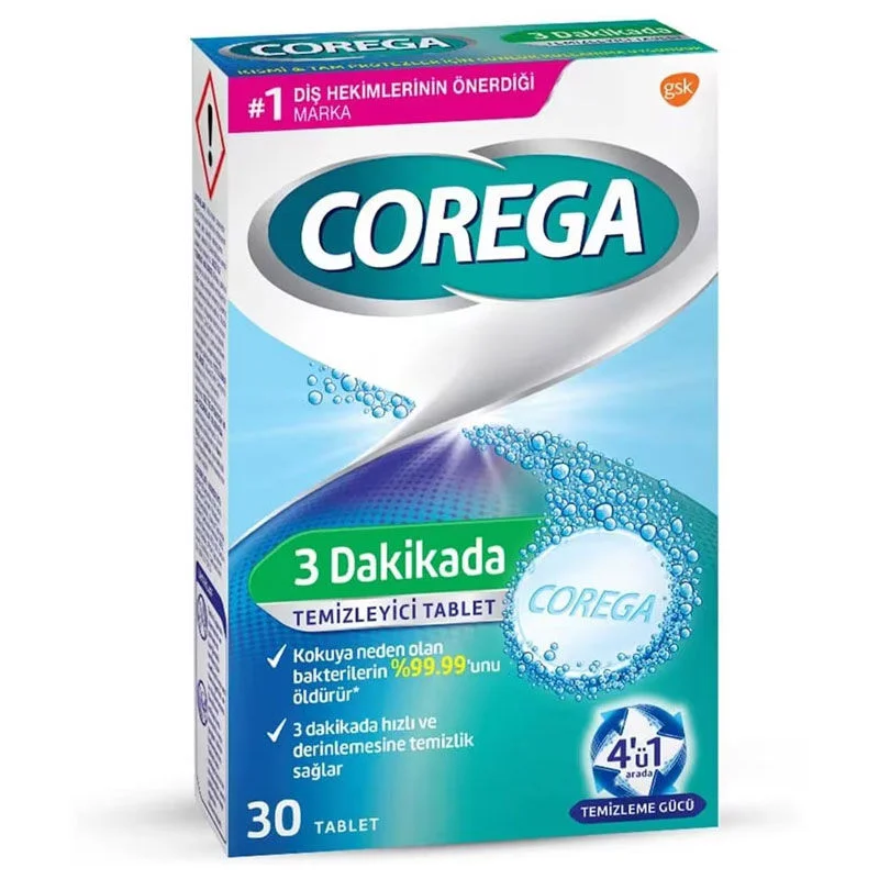 Corega Denture Cleaner Tablet (30 tablets)