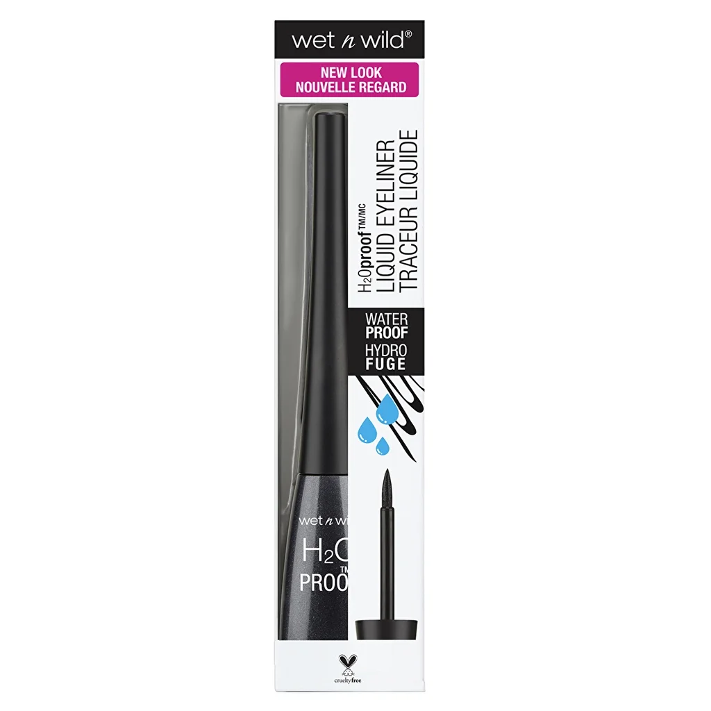 Wasserfester Filzstift-Flüssig-Eyeliner - Schwarz von Wet n Wild