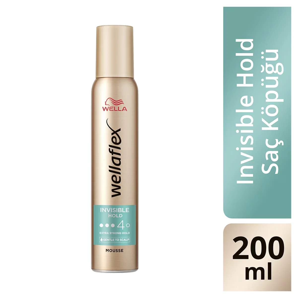 Wella Wellaflex Invisible Hold Hair Mousse Extra Strong Hold 200 ml - 4/5 hold