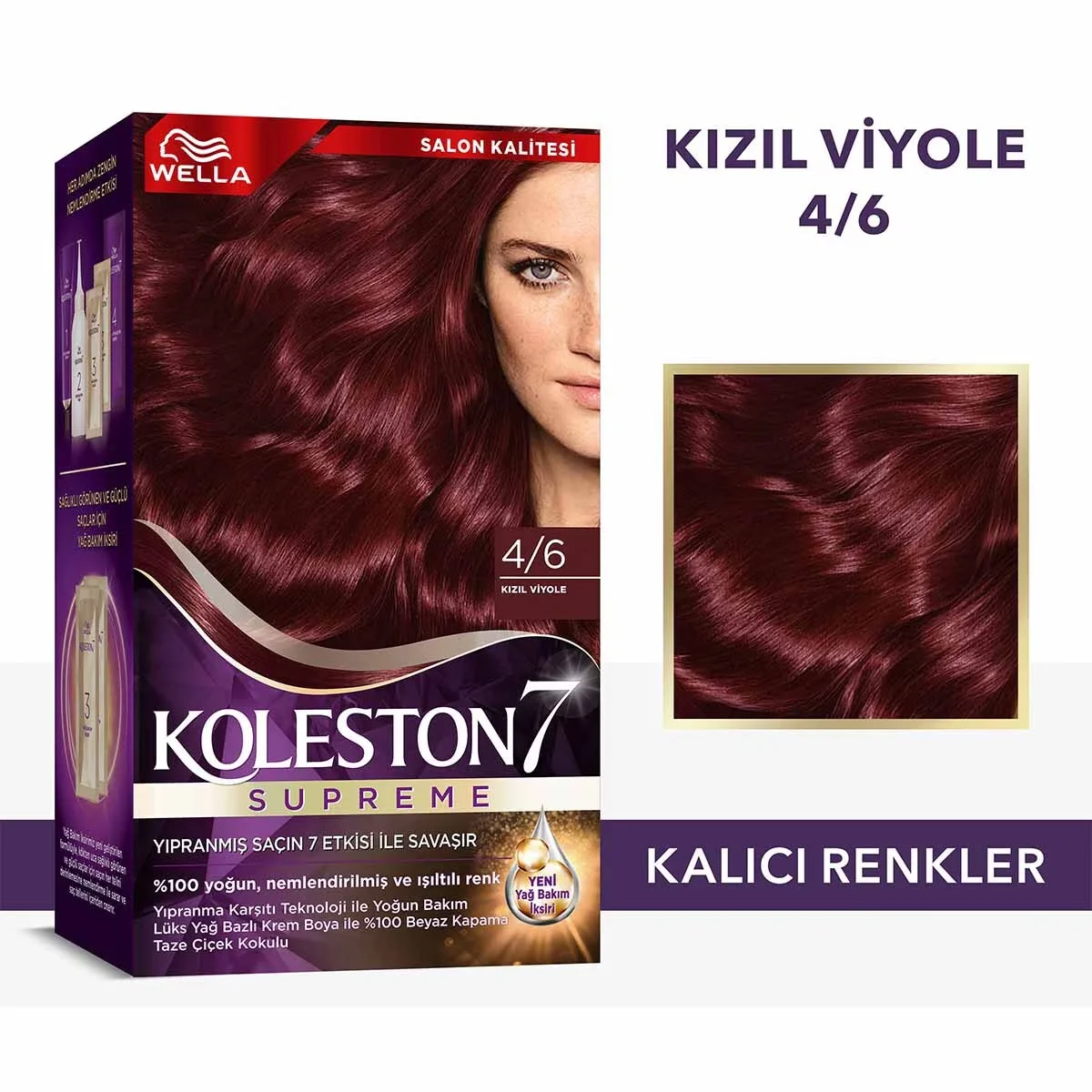 Koleston Wella Supreme Hair Dye 4/6 Red Violet 1 pcs