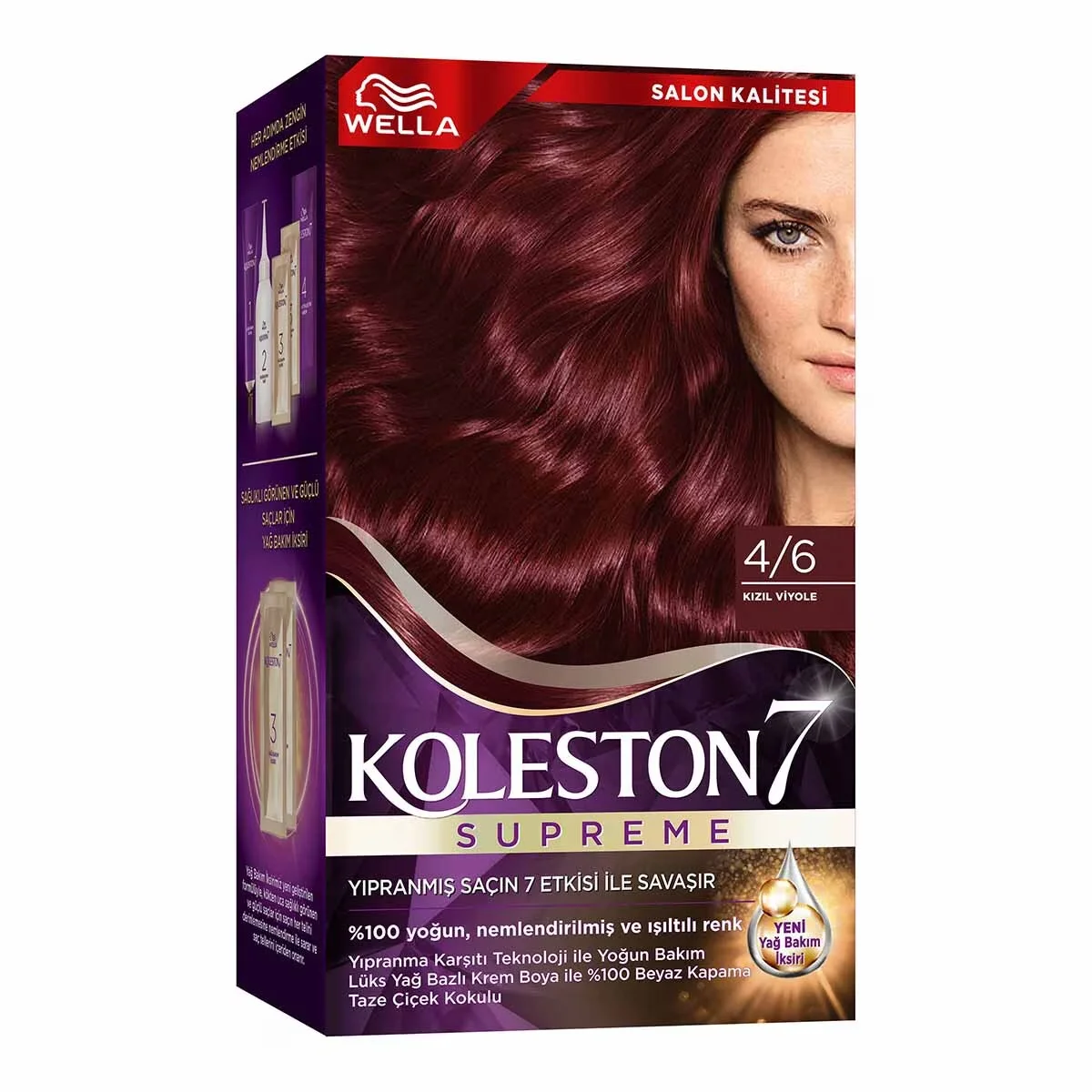 Краска для волос Koleston Wella 4/6 Красно-фиолетовый 1 шт.