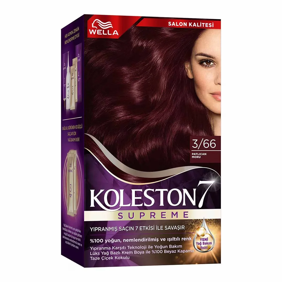 Wella Koleston Supreme Hair Dye 3/66 aubergine Purple