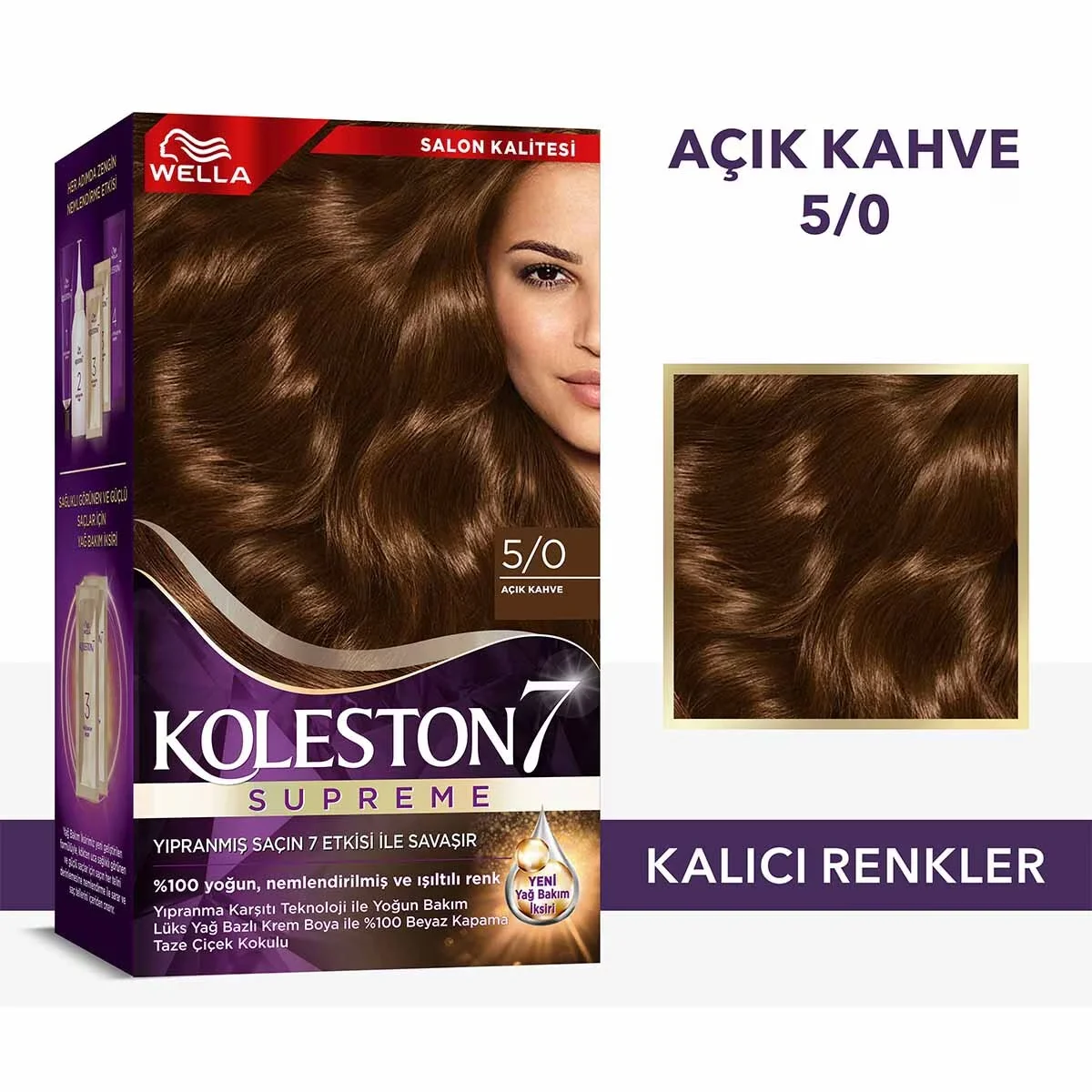 Wella Koleston Supreme 5/0 Hellbraun Haarfärbeset