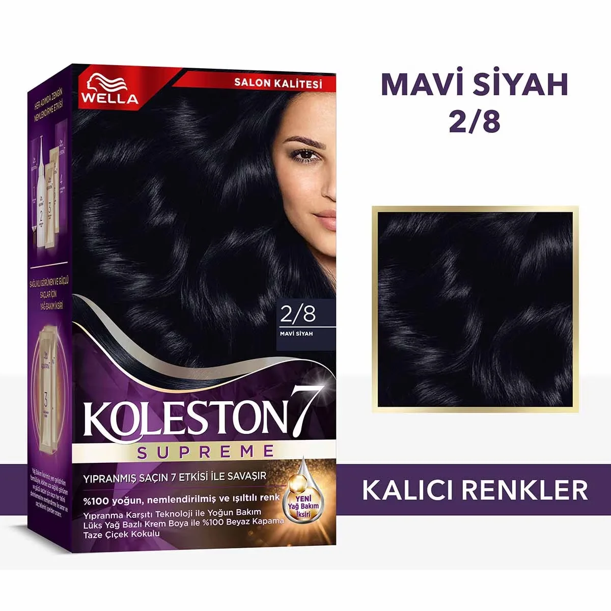Wella Koleston صبغة شعر ويلا كولستون سوبريم 2/8 أزرق أسود