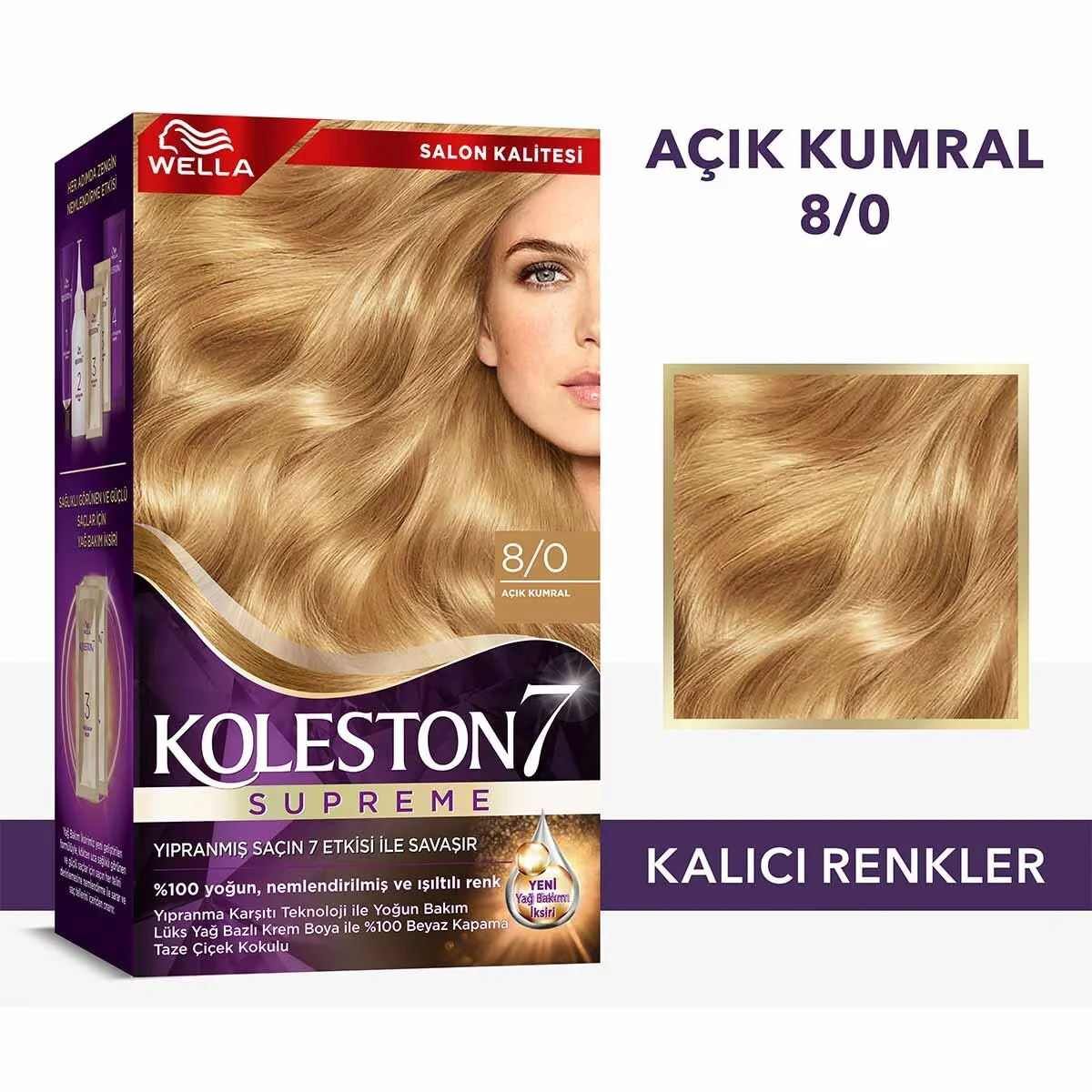 Краска для волос Wella Koleston Supreme 8/0 светлый блондин