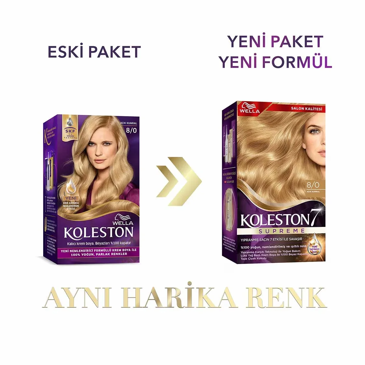 Краска для волос Wella Koleston Supreme 8/0 светлый блондин