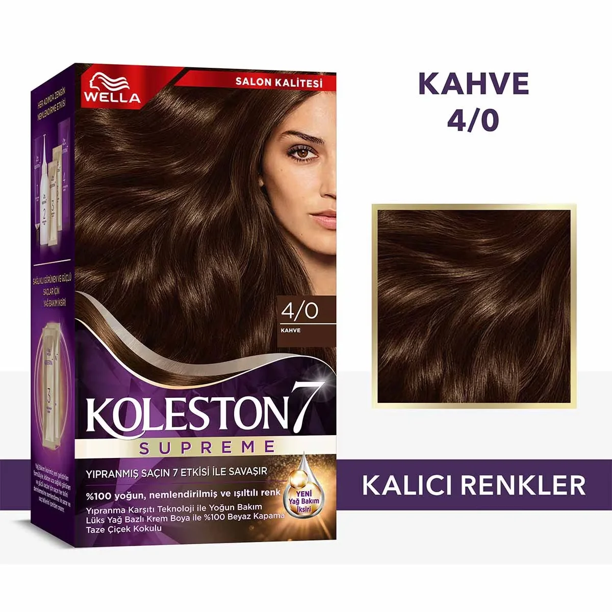 Wella Koleston Supreme 4/0 Braun Haarfärbeset