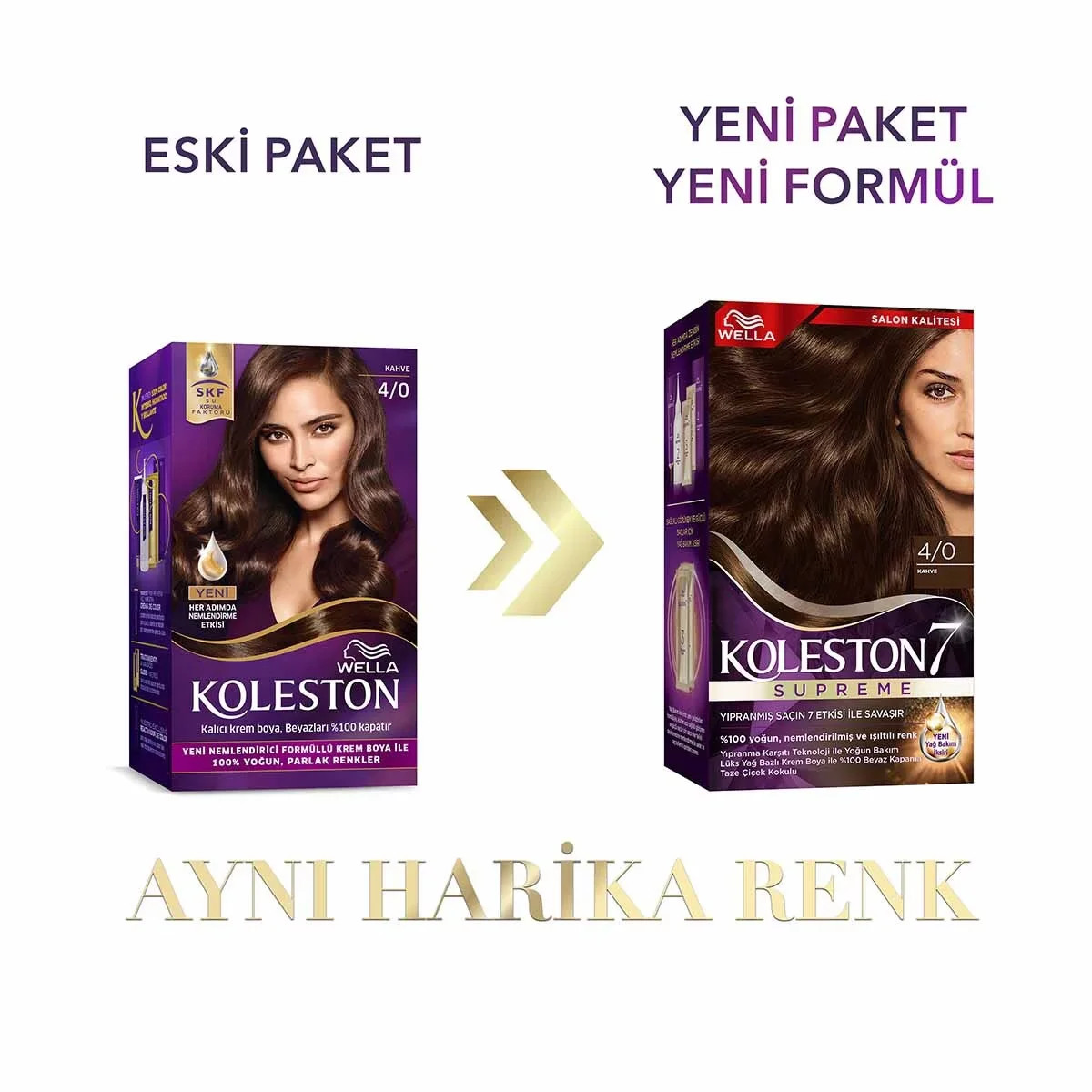 Wella Koleston Supreme 4/0 Braun Haarfärbeset