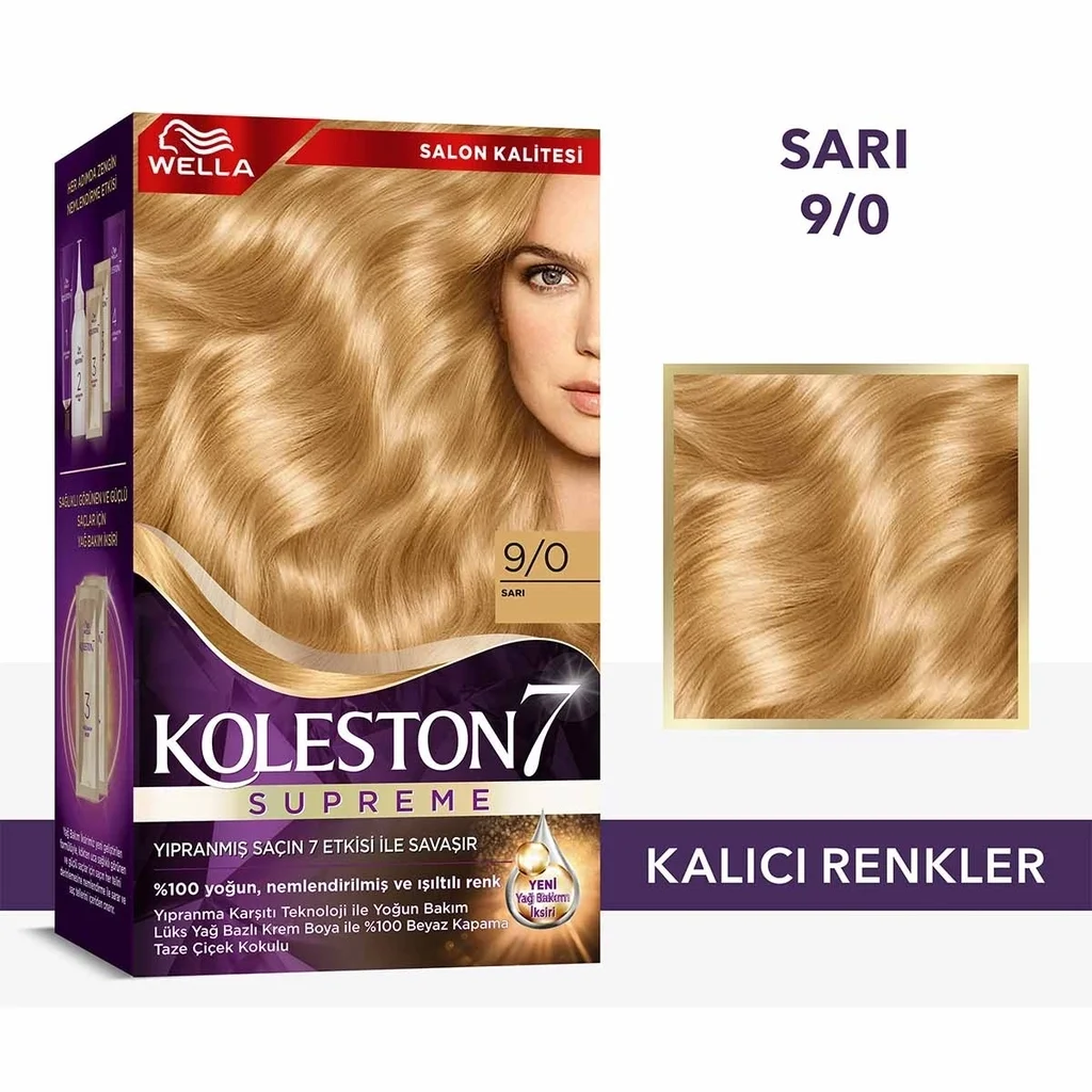 Краска для волос Wella Koleston Supreme 9/0 блонд