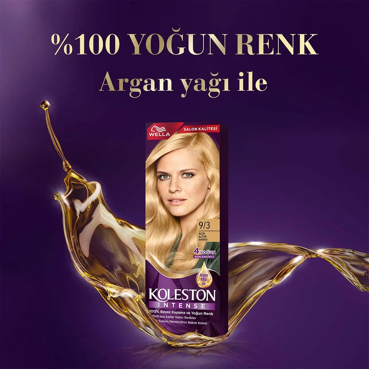 Краска для волос Wella Koleston Интенсивная 9/3 Светлый Золотистый Блондин