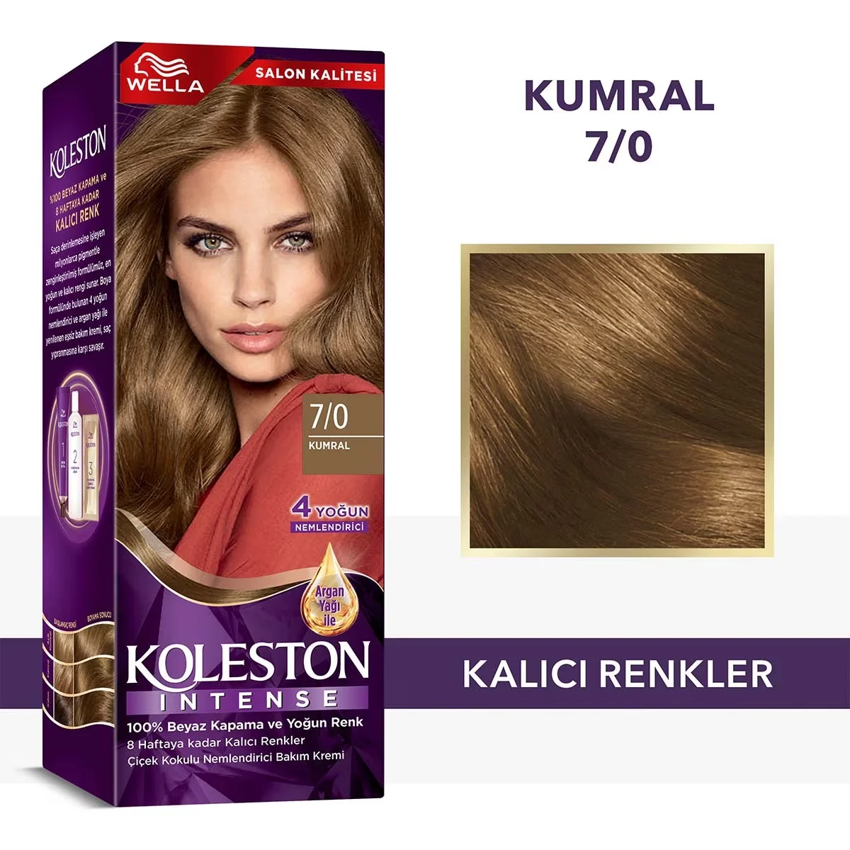 Wella Koleston Intensiv 7/0 Blonde Haarfarbe mit Arganöl