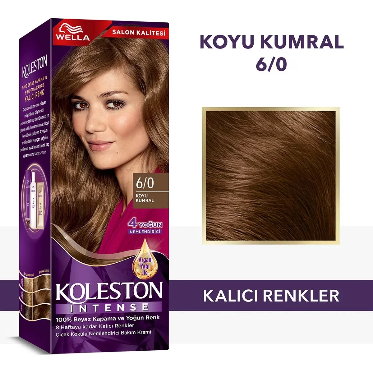 Краска для волос Wella Koleston Интенсивная 6/0 Темный блондин