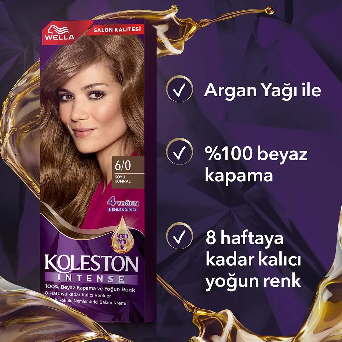 Краска для волос Wella Koleston Интенсивная 6/0 Темный блондин