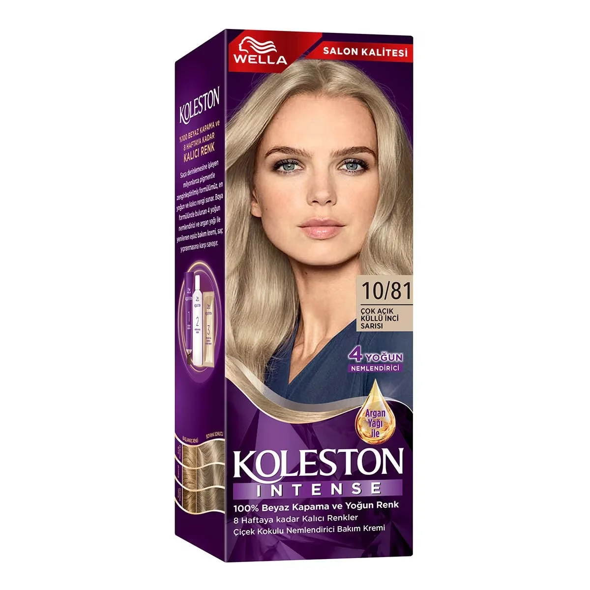 Wella Koleston Intense Hair Dye 10/81 very Light Ash Pearl Blonde