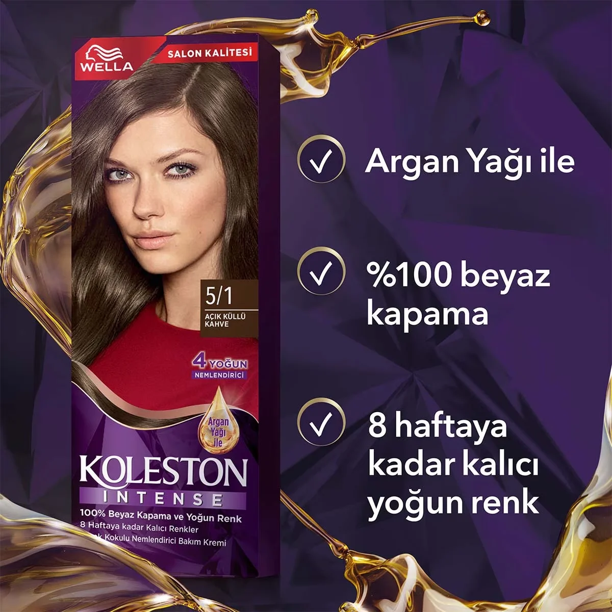 Wella Koleston صبغة شعر ويلا كوليستون المكثفة 5/1 بني رمادي فاتح