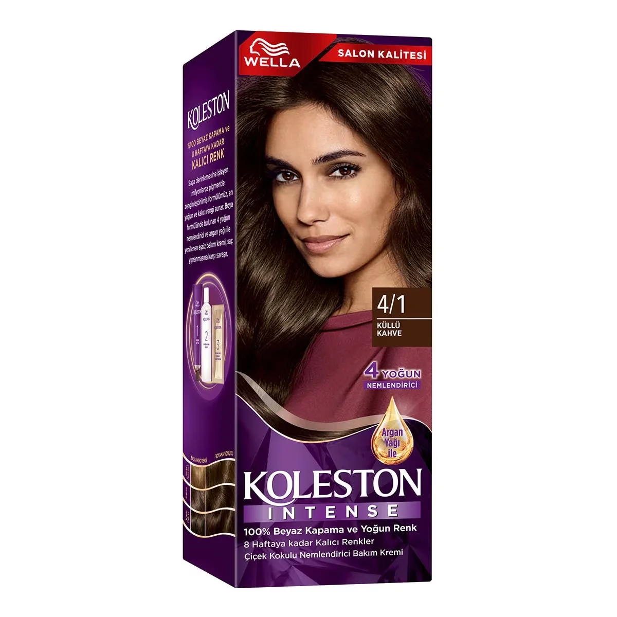 Wella Koleston Intense Hair Dye 4/1 ash Brown