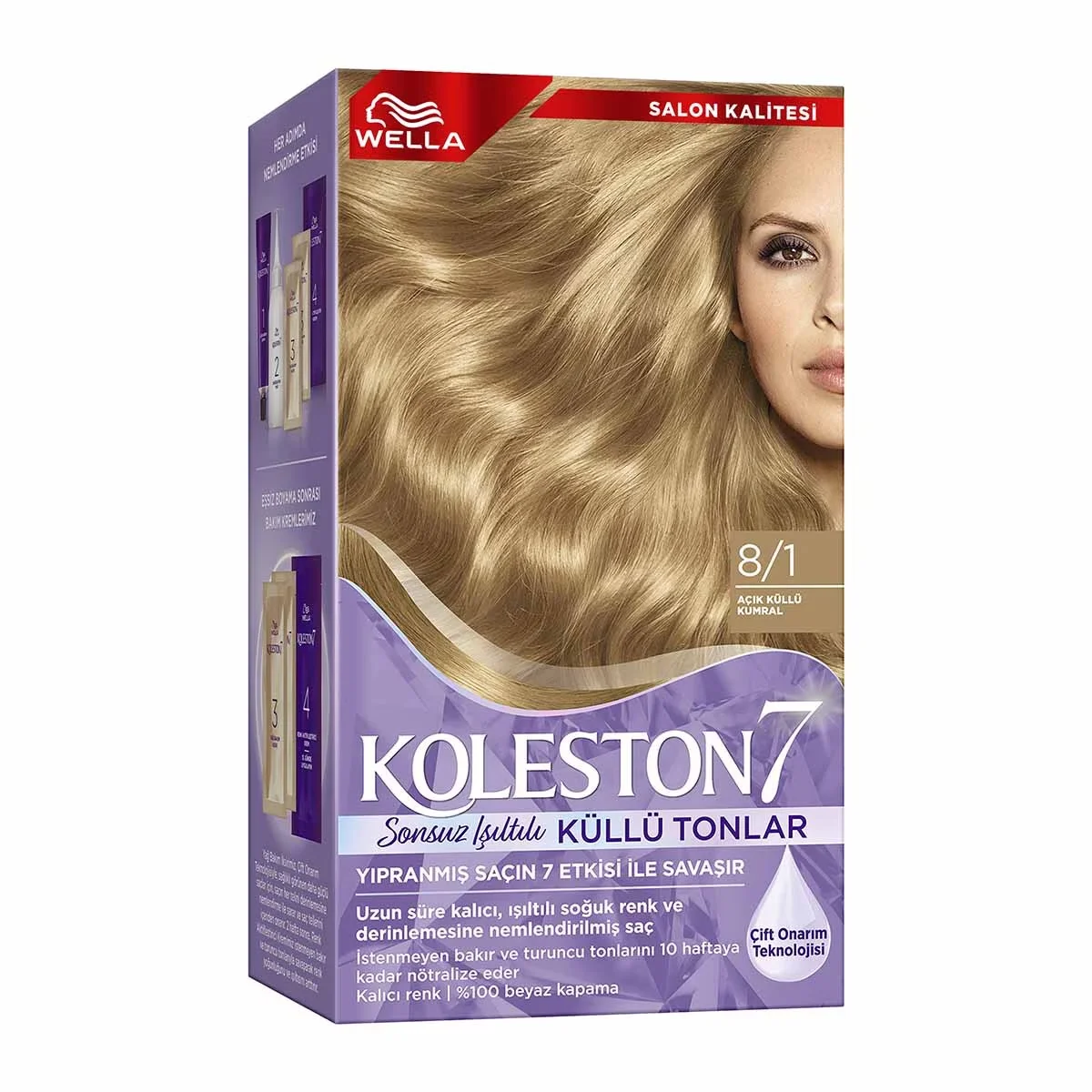 Wella Koleston Supreme Hair Dye 8/1 light Ash Blonde (infinite Shining Ash Tones)
