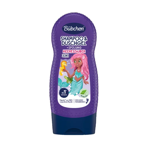 Bübchen Children's Shampoo, Conditioner And Shower Gel 3 in 1 sea Magic 230 ml