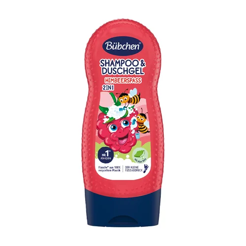 Bübchen Kids Shampoo And Shower Gel 2 in 1 raspberry Fun 230 ml