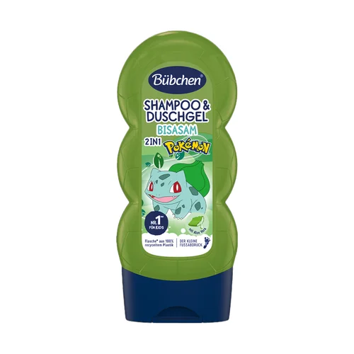 Bübchen Kids Shampoo And Shower Gel 2 in 1 pokemon Bulbasaur 230 ml
