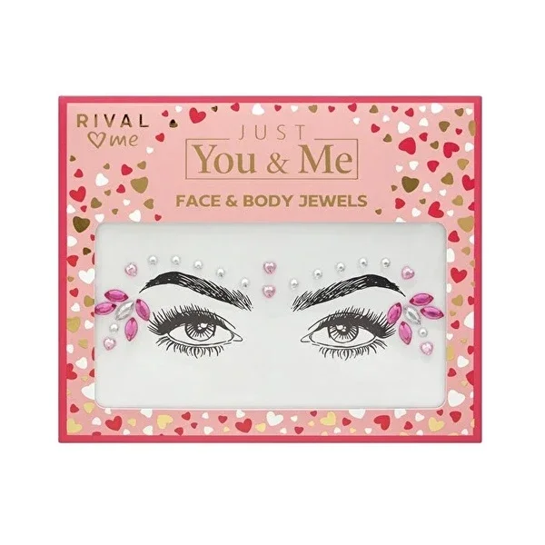 Rival Loves Me Just You & Me Face Jewels - 1 Pack of Bling