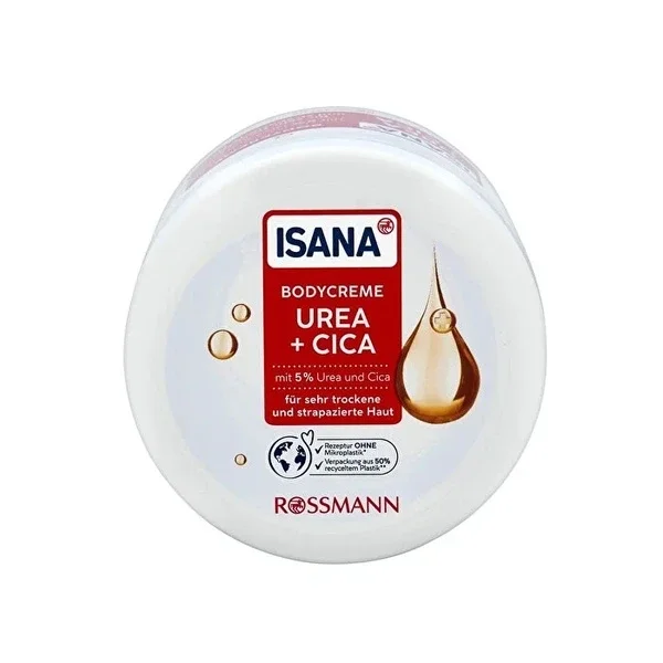 Isana Jar Body Cream 5% Urea and Cica 400 ml