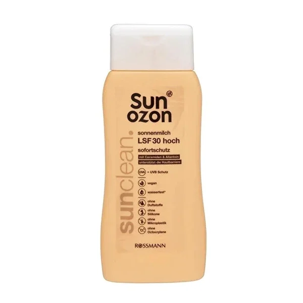 Sunozon Sunclean SPF 30 Sun Milk 200ml - Vegan & Moisturizing