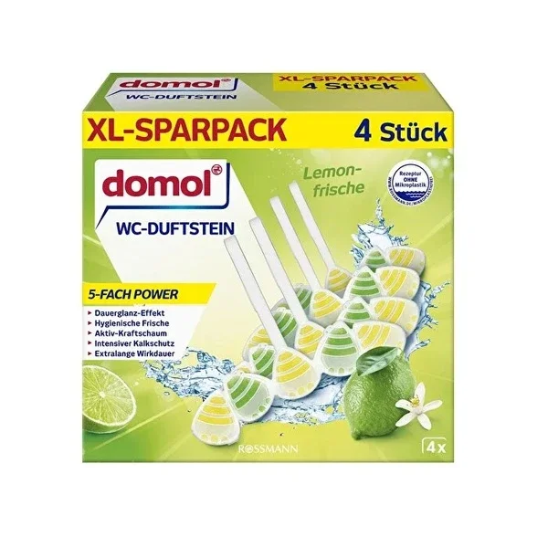 Domol WC Scent Block Lemon Power 4x55 gr