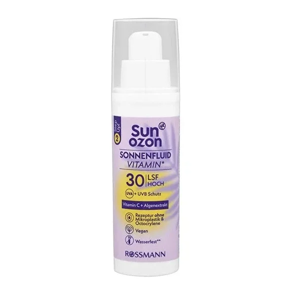 Sunozon Vegan Purple Face Cream SPF 30 with Vitamins E & C 50ml