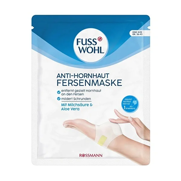 Fusswohl Vegan Anti-Callus Heel Mask Duo - Size 36-43