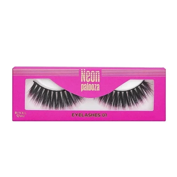 Rival Loves Me Neon Palooza Pink False Eyelashes - 1 Pair