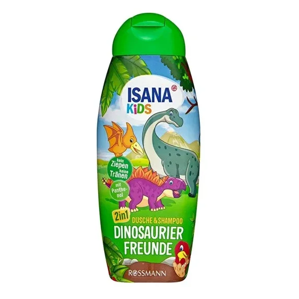Isana Kids Shower Gel and Shampoo 2 in 1 Dinosaur Friends 300 ml