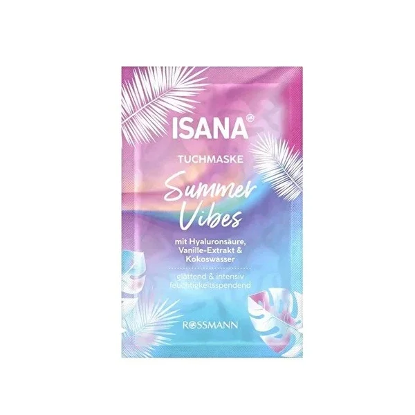Isana Summer Vibes Vegan Sheet Mask with Hyaluronic Acid