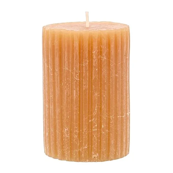 Rubin Licht Corrugated Rustic Candle Honey 1 pcs