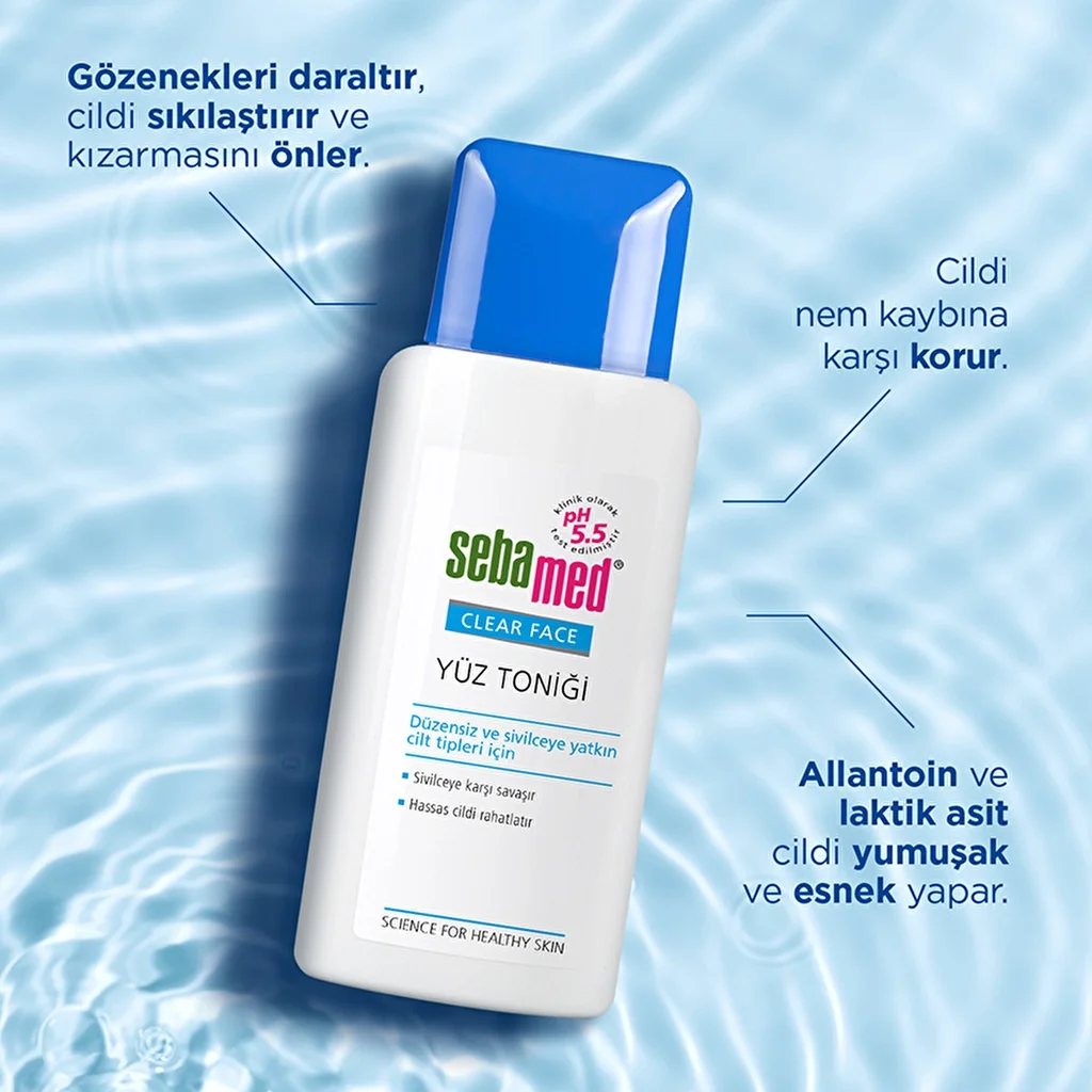 Очистите и сузьте поры с тоником Sebamed Clear Face