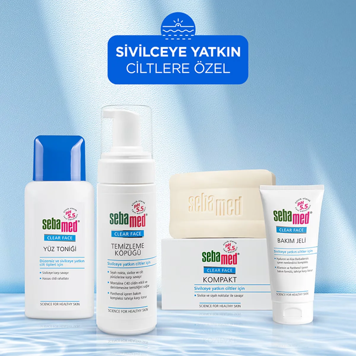 Гель для ухода за лицом Sebamed Clear 50 мл