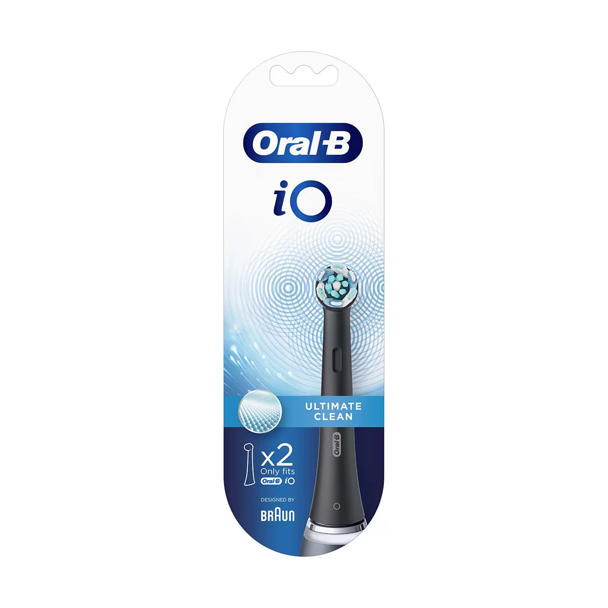 Oral-b Io Rechargeable Toothbrush Replacement Head Black 2 pcs