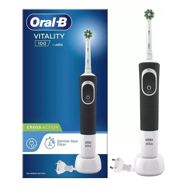 Oral-b Vitality D100 cross Action Electric Toothbrush - Black