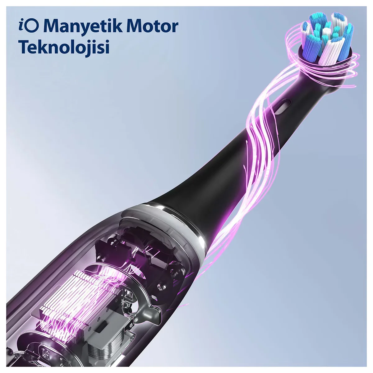 Oral-B iO6 Schwarze Elektrische Zahnbürste mit KI und 5 Modi