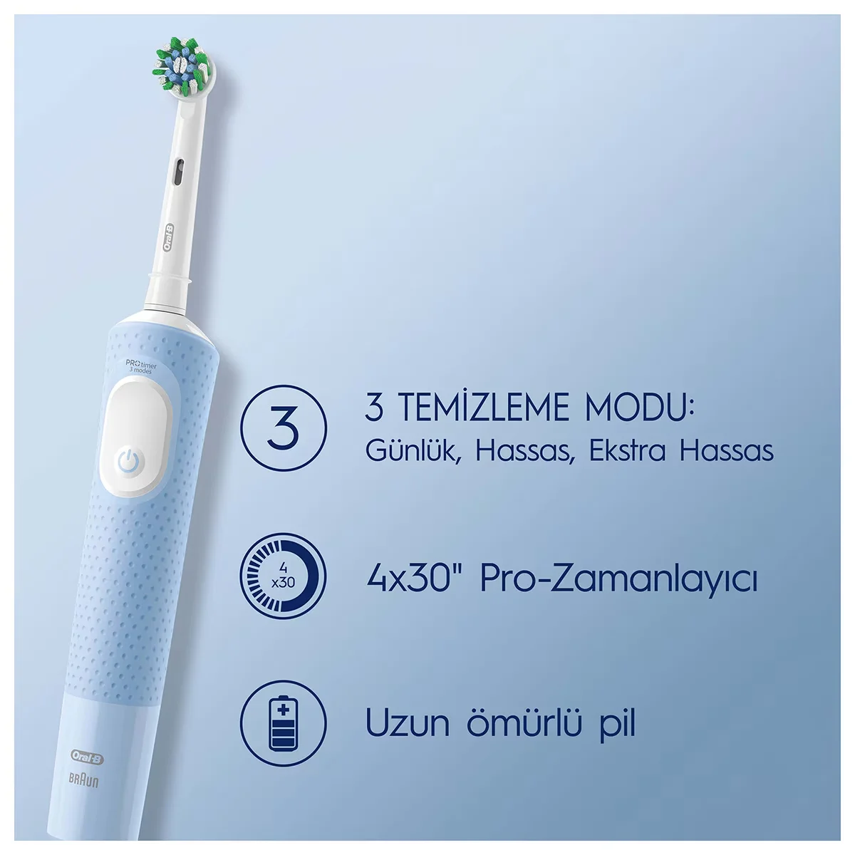 Oral-b Vitality Pro Protect Electric Toothbrush Blue