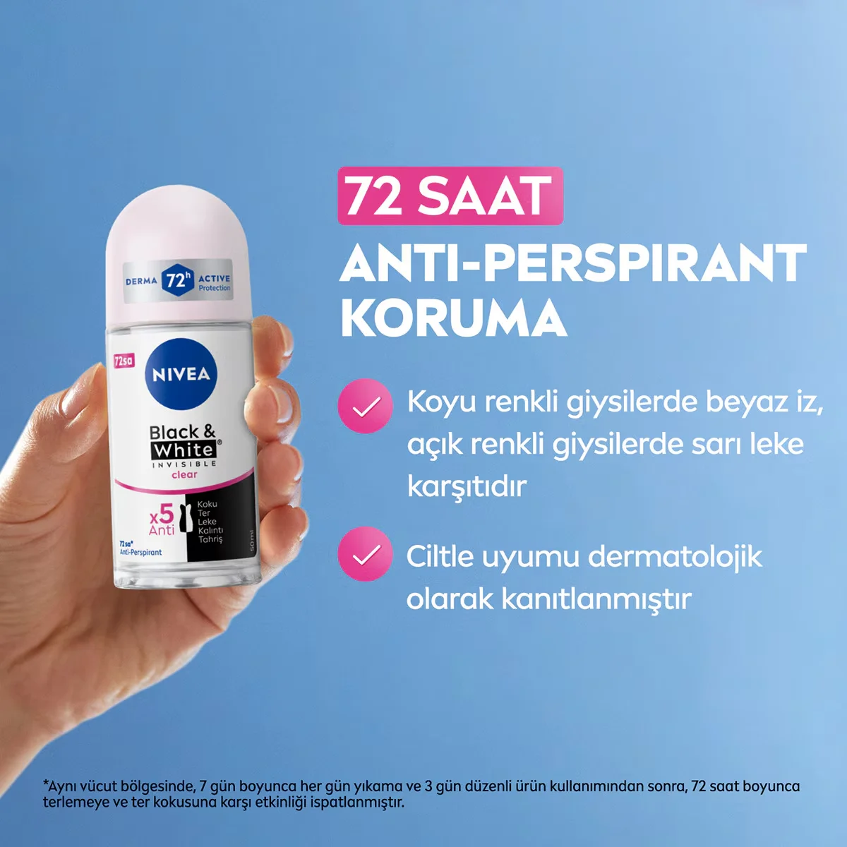 Nivea Black-white Invisible Women Roll On 50 ml