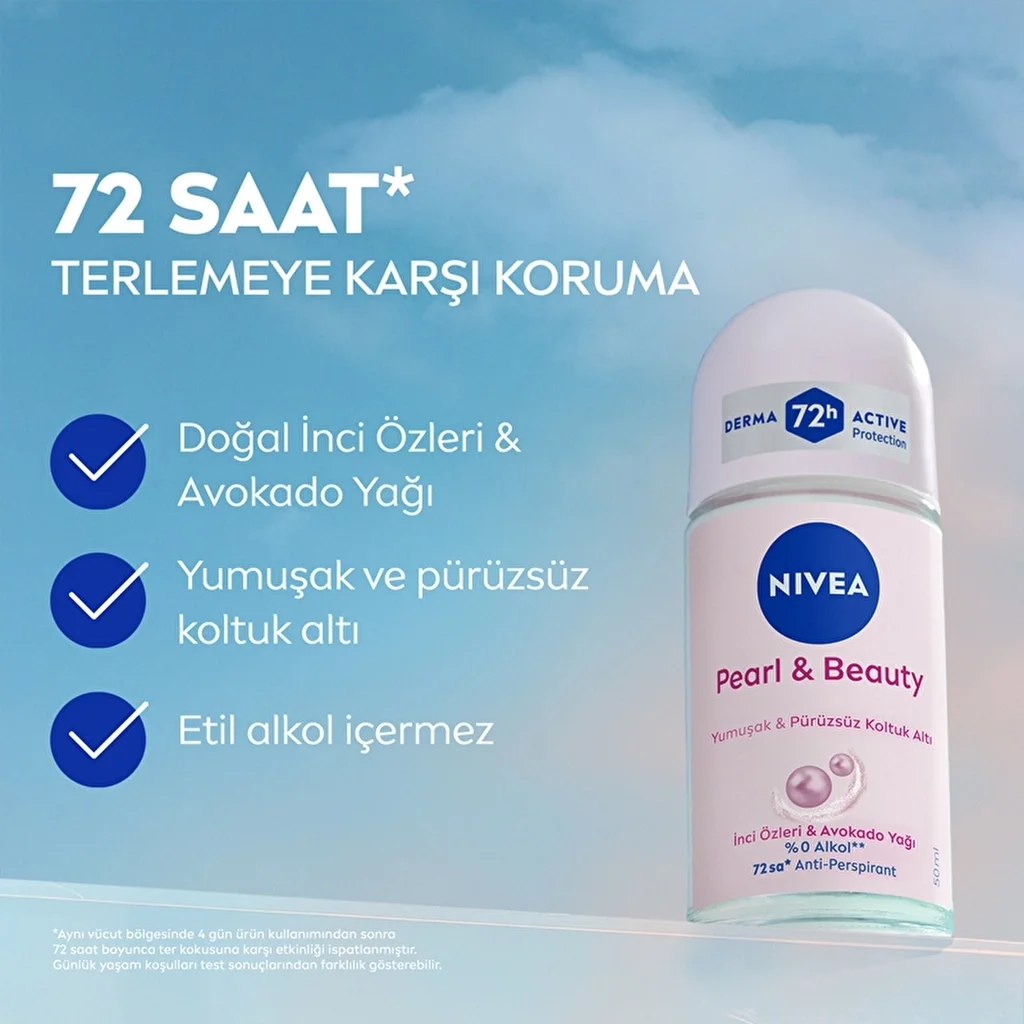 Nivea Pearl Beauty Damen Roll-On Deodorant 50ml