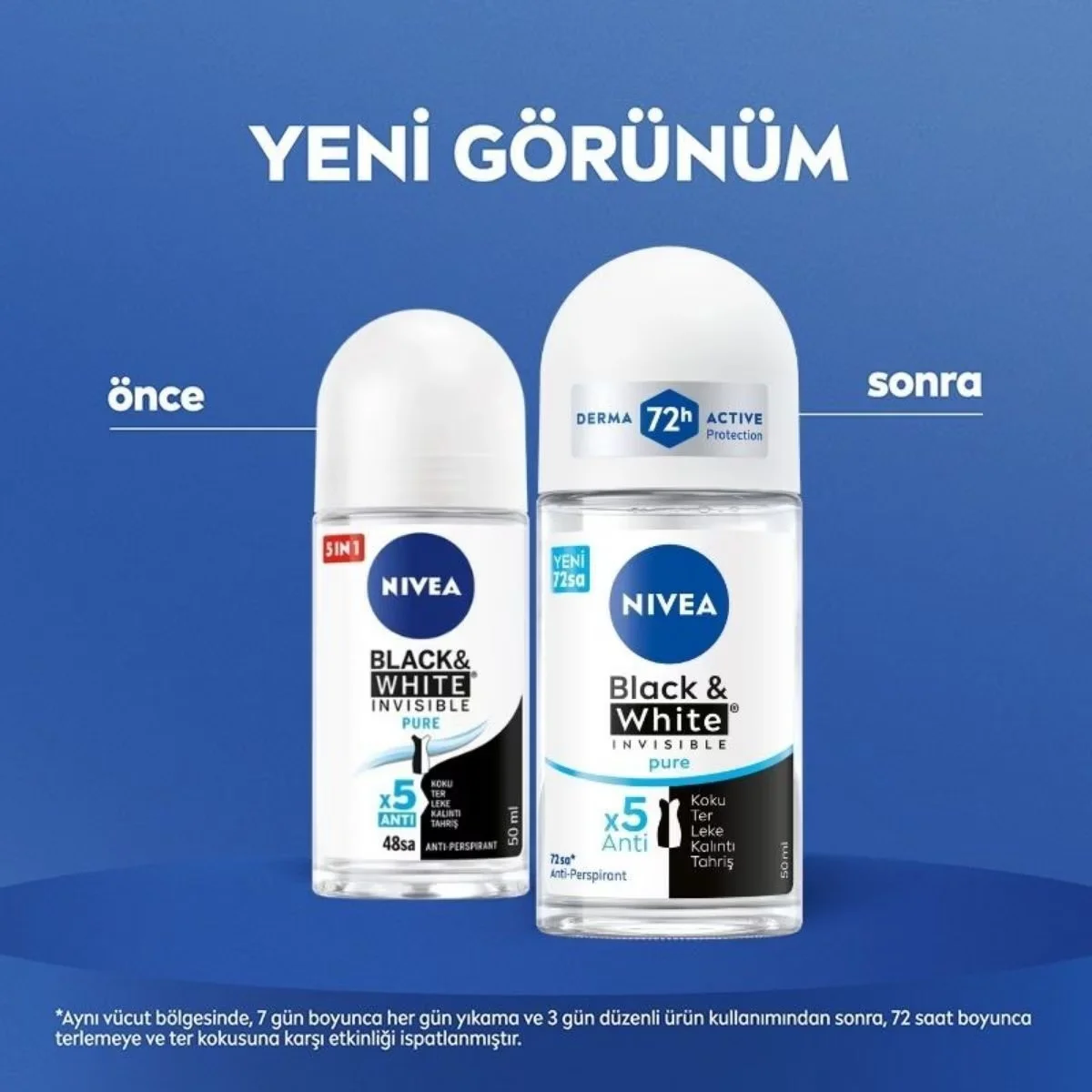 Nivea Insivible Black &amp; White Pure Roll-on Women 50 ml