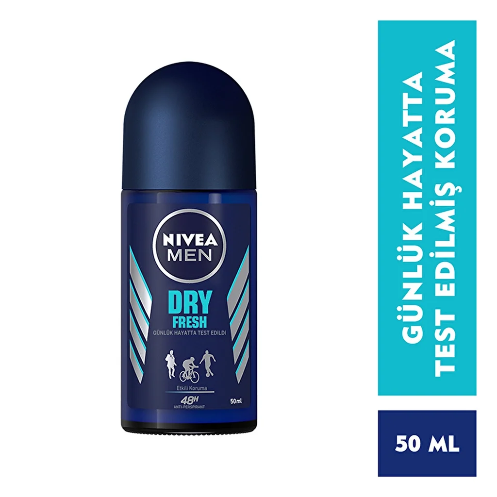 NIVEA نيفيا للرجال دراي فريش رول أون 50 مل