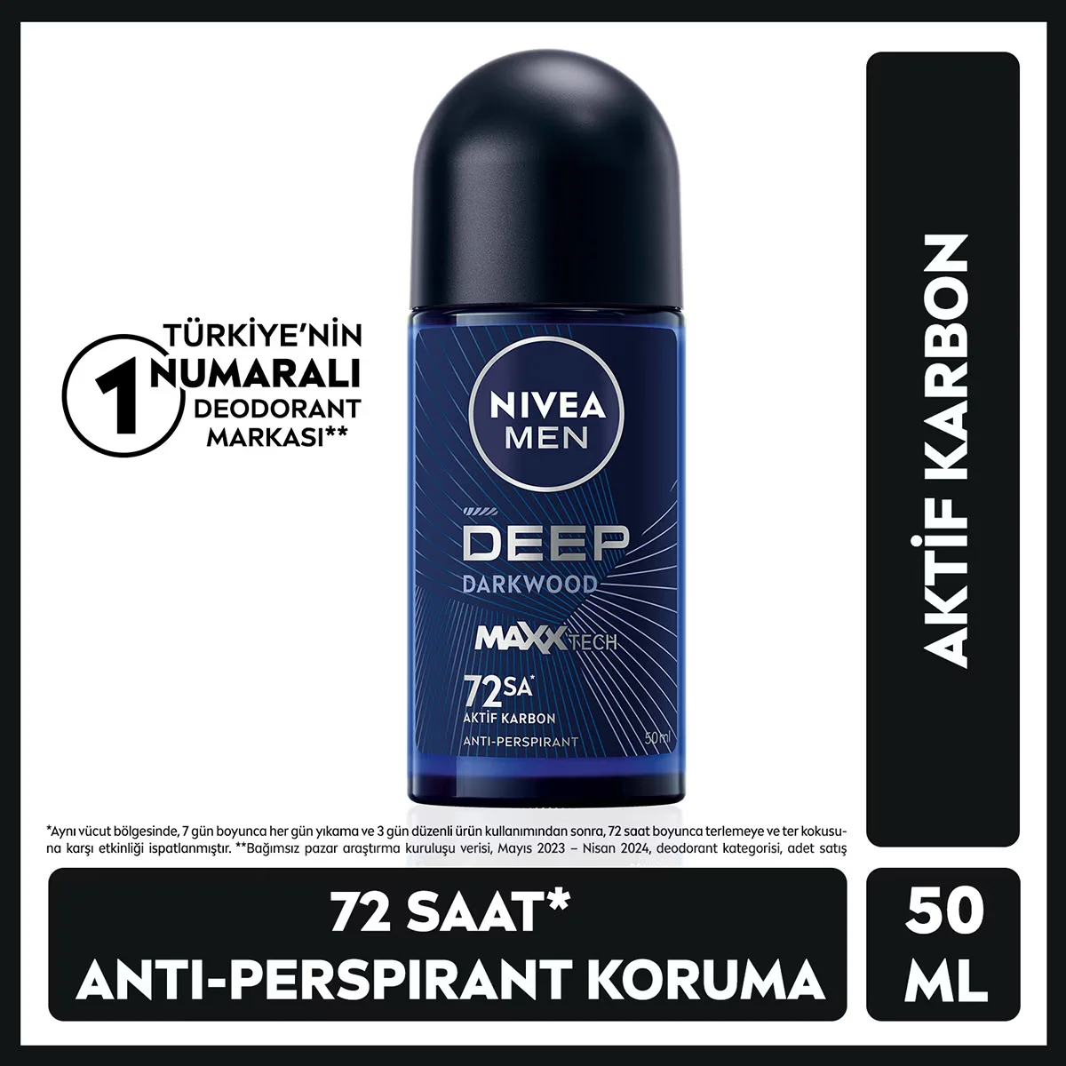Nivea Men Deep Dimension Roll-On 50ml
